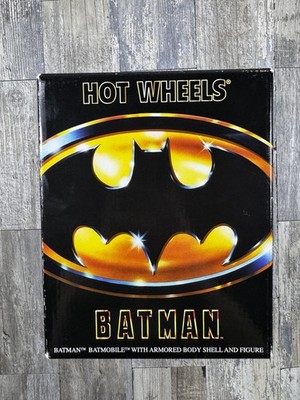 SDCC 2019 Hot Wheels Batman Batmobile with armored body shell and figure SEALED