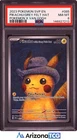 Pokemon 2023 Pikachu with Grey Felt Hat 085 Pokemon X Van Gogh Promo PSA 8