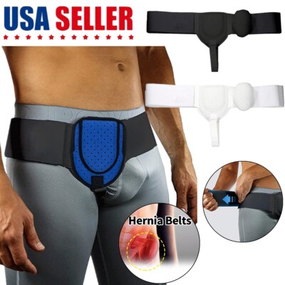 Inguinal Hernia Belt Men Post Surgery Support Truss Groin Adjustable Straps Band