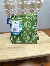 ¡NUEVO! Bolsa de supermercado reutilizable verde verduras papel flor rock bolsa azul lavable