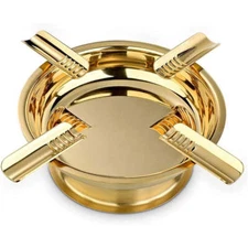 Cigar Ashtray, Metal Rust-Resistant Tray, New