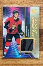 2020 21 Upper Deck SPx Josh Norris SPx Gold Rookie Jersey /99 #RJ-JN Senators!