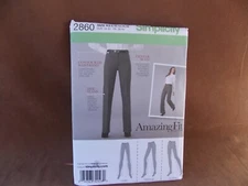 Simplicity Misses/Miss Petite Customized Pants Sizes 8-16 Uncut Pattern 2860