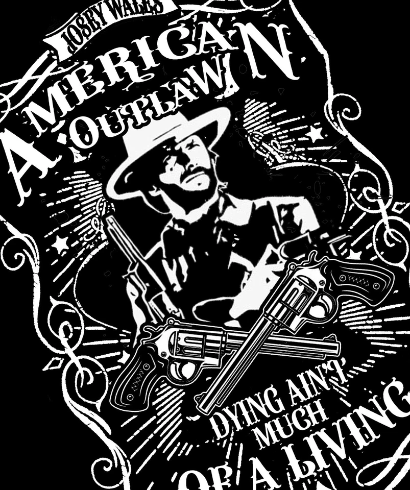 Camiseta Clint Eastwood, Camisa The Outlaw Josey Gales, Camisa Vaquera, Unforgiven Foto 2 de 3