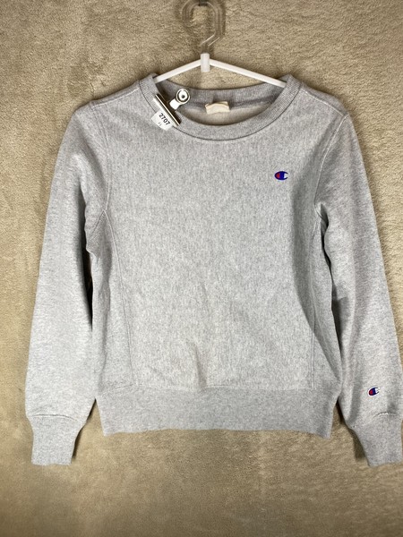 Champion Casual Sweatshirt Pullover Jumper Size XS Womens Grey Logo