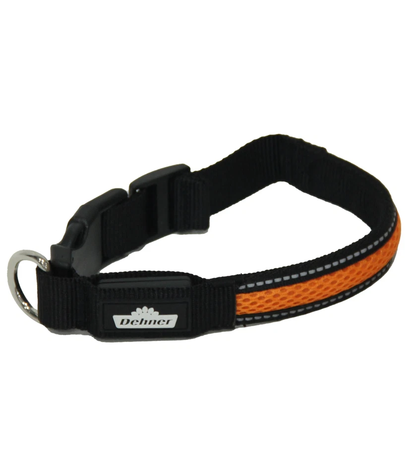 LED-Hundehalsband Flash Collar Mesh-Stoff Länge 41/51/63 cm Höhe 2.5 cm, Dehner
