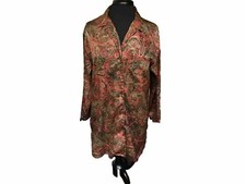 Victoria  s Secret S Paisley Multicolor Nightgown Nightshirt Pajama Top Buttons