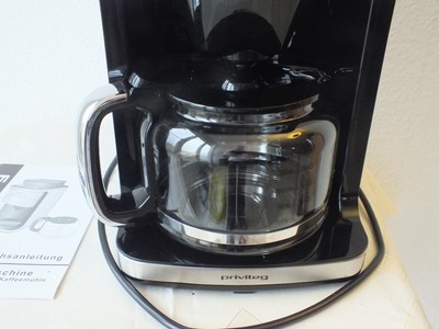 PRIVILEG Kaffeemaschine mit Mahlwerk Cm4266-a 1 5l Kaffeekanne  