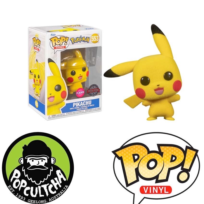 Flocked Buy Pikachu Funko Pop Funko Pop Pokemon 353 Pikachu