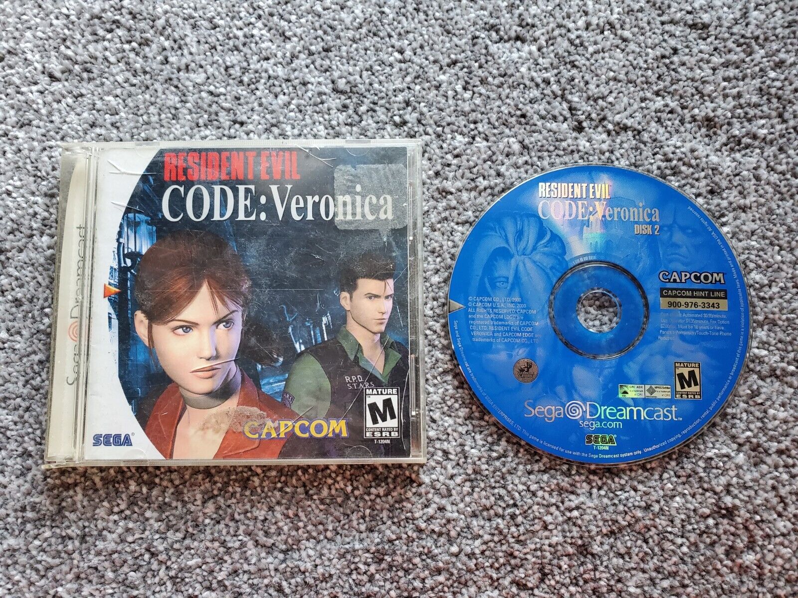 Resident Evil Code Veronica Dreamcast Reproduction Case