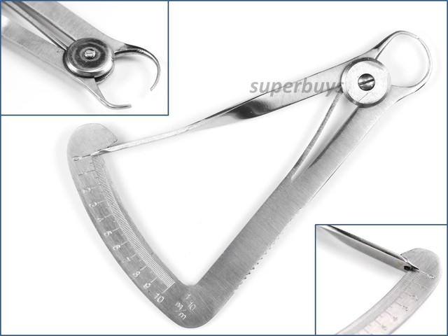 0 - 10mm Caliper Measurement Gauge Gage Ruler Rule Pincer Dental Lab ...