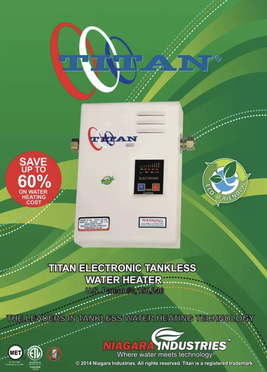 Electric SCR2 Titan N-120 Tankless Water Heater, Brand New, Free Shipping |  eBay