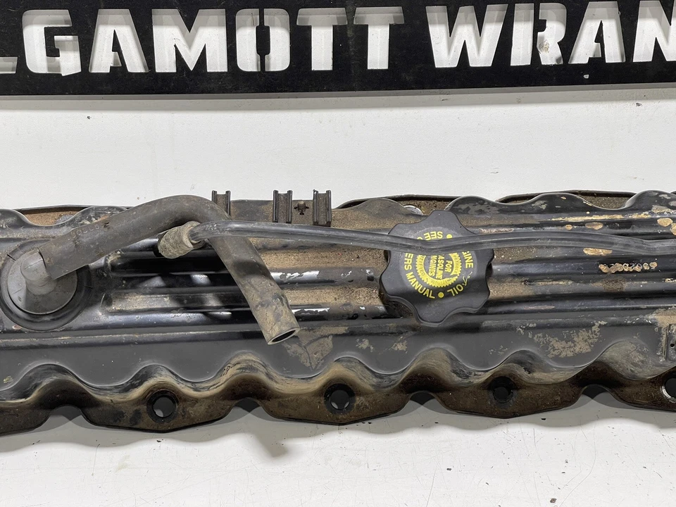 97-06 Jeep Wrangler TJ 4.0 OEM Steel Engine Valve Cover 6 Cylinder CC 49 - Image 3 of 4