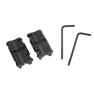 2Stück Picatinny/W 3/8'' 11mm Schwalbenschwanz auf 7/8'' 20mm Weaver Rail Adapter