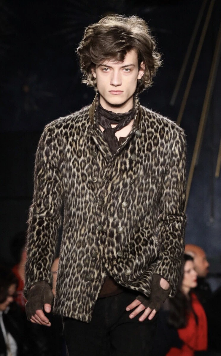 John varvatos leopard jacket clearance