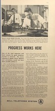 Bell Telephone System Laboratories Under-Sea Cable Vintage Print Ad 1958