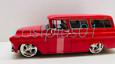 JADA DUB CITY 1957 CHEVY SUBURBAN 1:24 RED | eBay