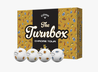 Callaway Chrome Tour TURNBOX Golf Balls Limited Edition Hot Dog