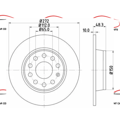 Audi A3 8P 2003-2012 Rear Brake Disc and Pads Set *BRAND NEW OEM QUALITY* | UK