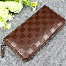 Mens Long Wallet Credit Card Holder Purse Large Capacity Leather Clutch Billfold