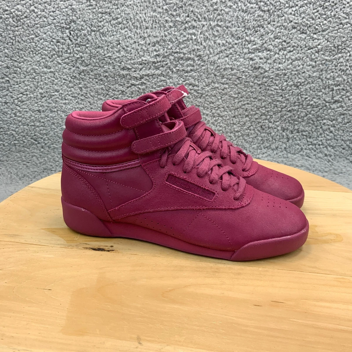 reebok freestyle hi womens purple