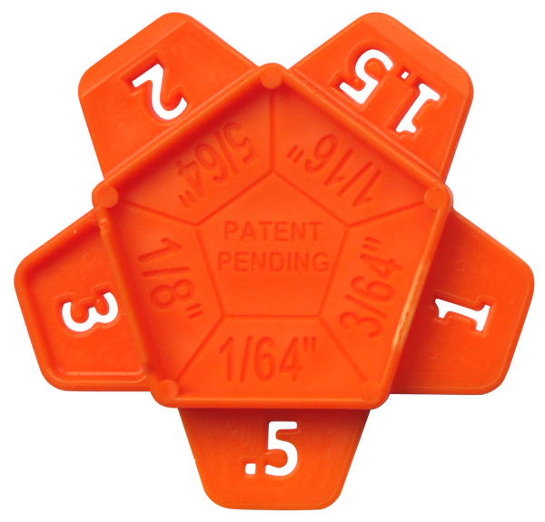 StrataRise PENTA - Multi-Size Re-usable Tile Spacers - 200 pack