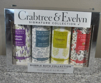 CRABTREE & EVELYN Signature Collection Bubble Bath Collection 4x8.2 oz/ea New