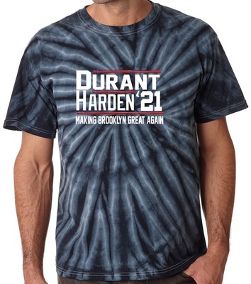 Tie-Dye James Harden Kevin Durant New Jersey Brooklyn Nets 2021 T-Shirt | eBay