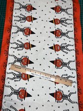 MODA 100 cotton toweling fabric Halloween Skeletons 920 311 - 16 inx36in Bones