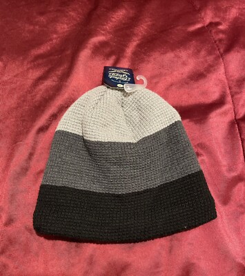 Faded Glory Grey and Black Beanie  Brand New