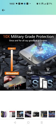 4 Pack Screen Protector for Samsung Galaxy S24 6.2 Inch with 4 Pack Tempered... - Afbeelding 3 van 8