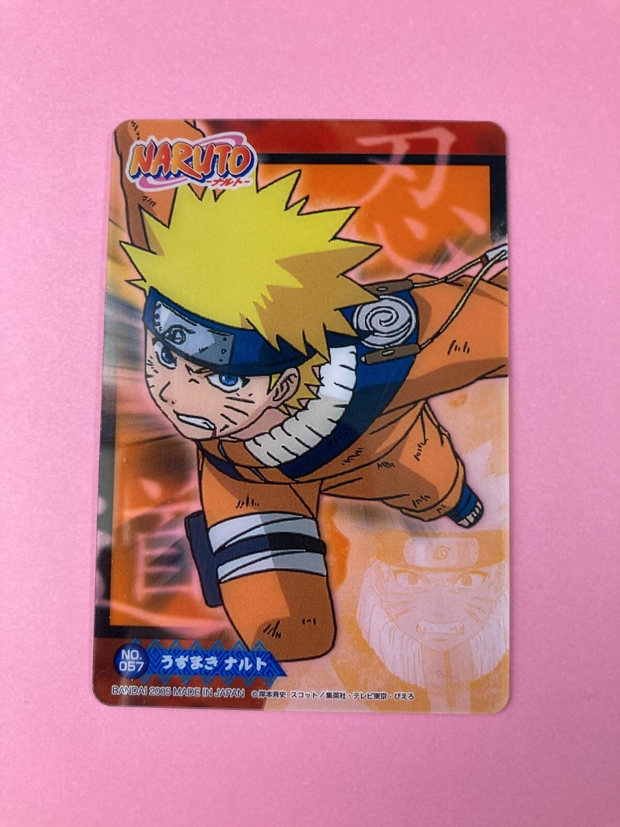 Uzumaki Naruto No.57 NARUTO Clear Card BANDAI Japan very rare F/S