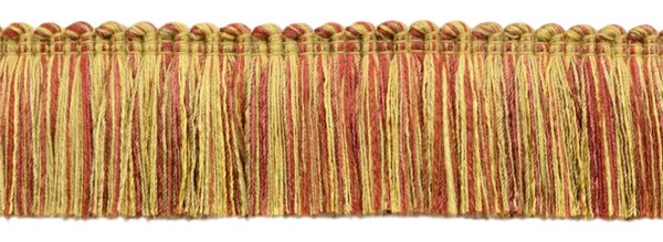 "DÉCopro Dark Rust Cajun Spice Camel Gold Gold 1,75\" Pinsel Fransenband 1 Yard"-image