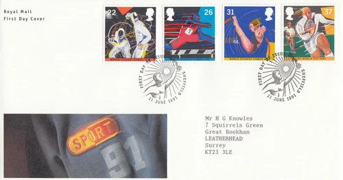 Sport GB RM FDC Sheffield 1991 (101589)