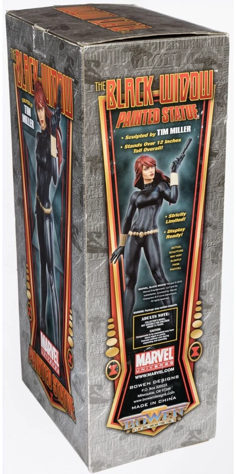 (Bowen Designs, 2010) Black Widow (Natasha Romanoff) ESTATUA pintada Marvel Foto 3 de 4
