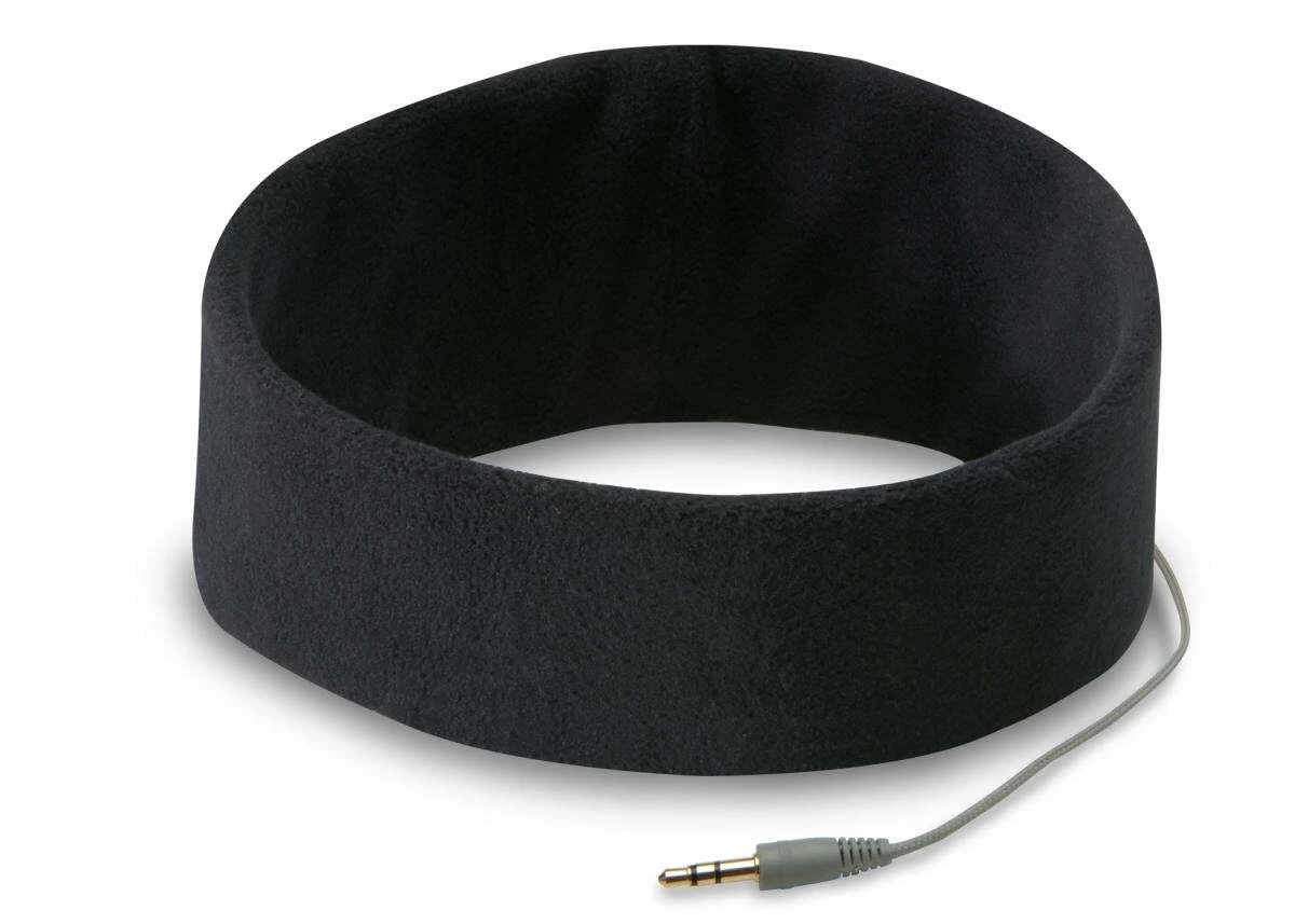 AcousticSheep SleepPhones Classic Sleep Headphones Black Medium