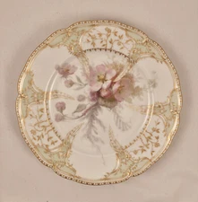 KPM Plate, Art Nouveau, Floral Painting, Weichmalerie, Solft Paint
