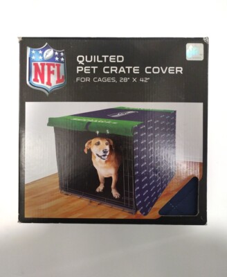NFL Seattle Seahawks Quilted Pet Crate Cage Cover Large 42'' Dog Cat Rabbit