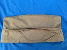Vintage US Army Khaki Garrison Cap Summer Uniform Hat WWII Military Tan Piping