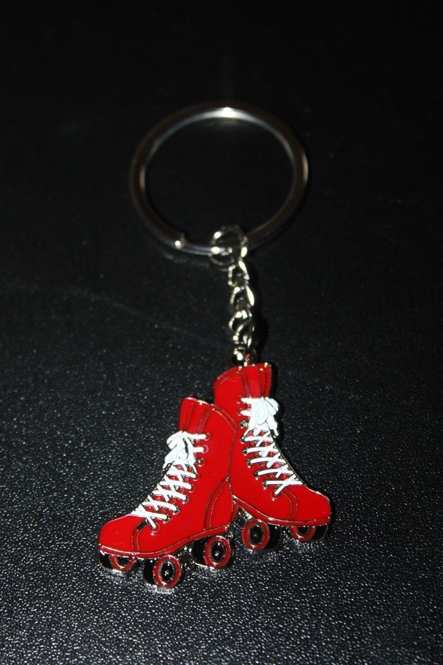 Roller Skate Key Chain with Metal Key Ring | eBay