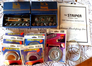 Beugler Pinstriping STRIPER & 16 HEADS Professional Tool Kits w/ Prostripe tapes
