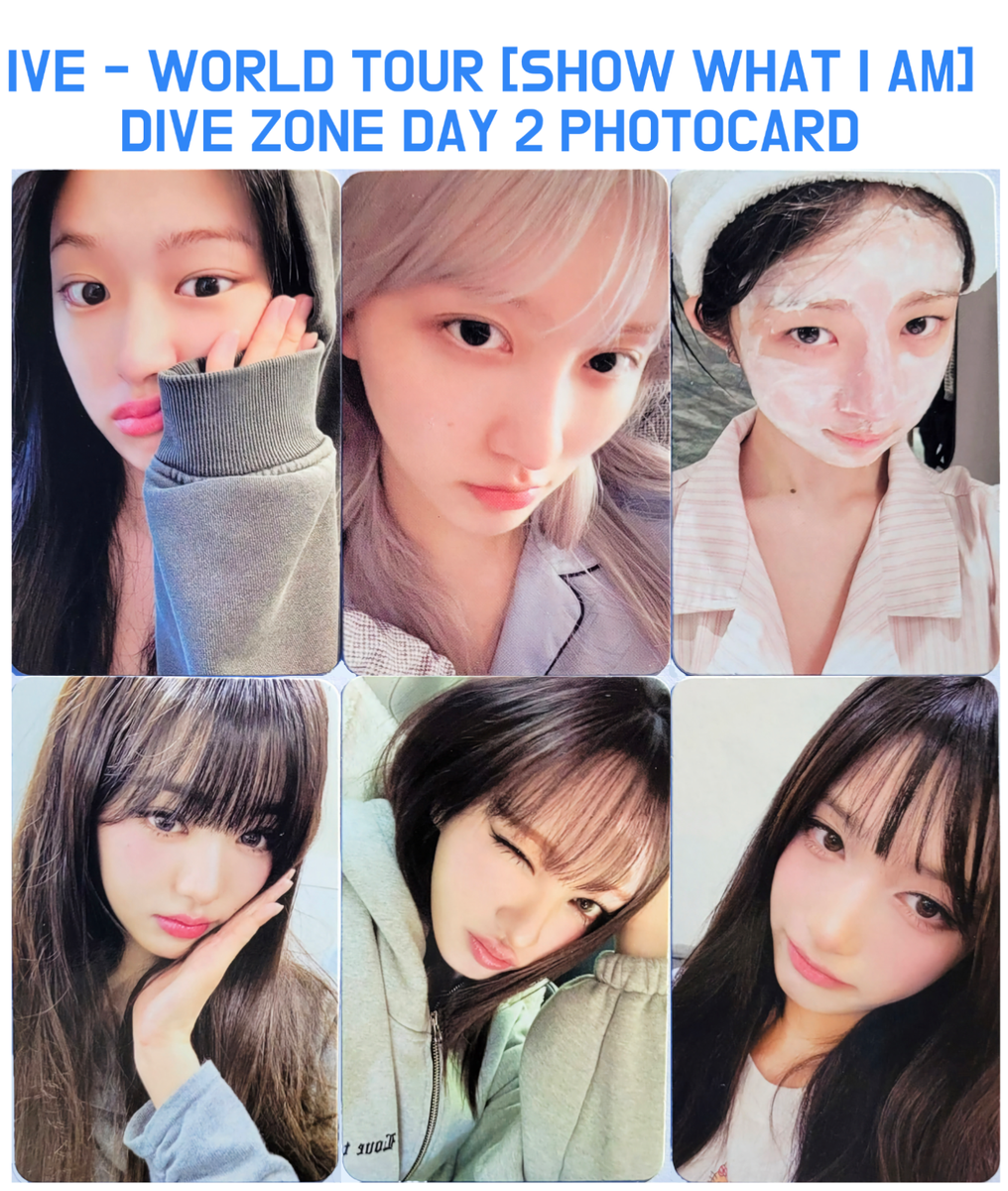 IVE] WORLD TOUR - SHOW WHAT I AM DIVE ZONE Day2 Photocard | eBay