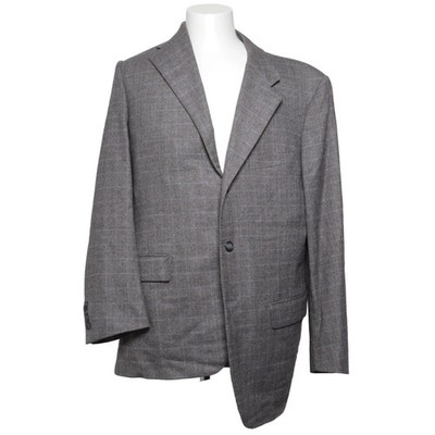 Corneliani, Blazer, Größe: 52, Grau, Kaschmir/Seide/Viskose/Wolle #m4Q