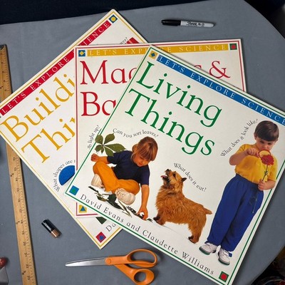 Vintage 90 s DK Let s Explore Science Huge Dorling Kindersly Edition Books Rare