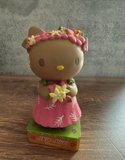 RARE Hello Kitty Bobble Head Hawaii Flower He...