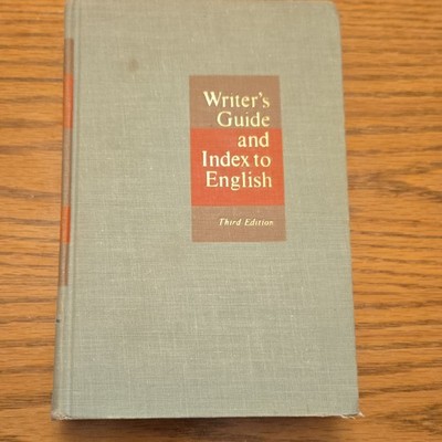 Porter G. Perrin Writer's Guide and Index to English 3rd Ed HC 1959