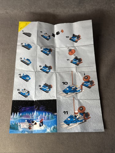 Trineo Celestial Espacial Vintage LEGO 6834 100% Completo con Instrucciones - Imagen 13 de 13