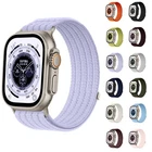 For iWatch Series 11 10 9 8 7 6 5 4 Ultra SE Weaving Cloth Adjustable Loop Strap