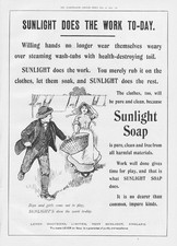 SUNLIGHT SOAP - Antique Advertisement 1904