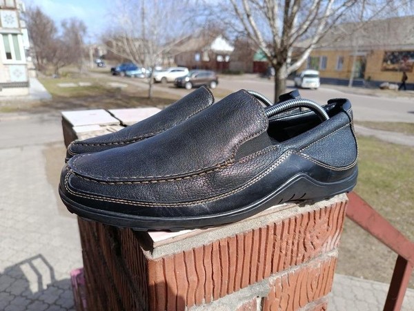 Men Cole Haan Loafers Black Leather 13